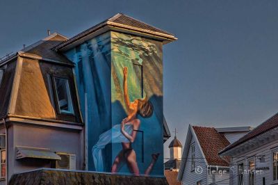 Streetart.
Keywords: Flekkefjord_by